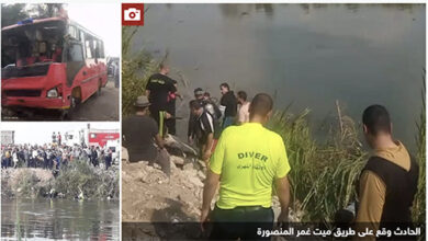 ارتفاع حصيلة ضحايا "حافلة الدقهلية" إلى 24 قتيلا