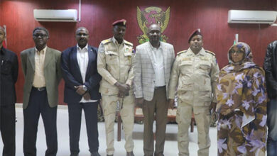 وفد وحده حقوق الانسان بالدعم السريع يصل الجنينة