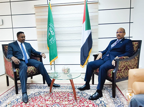 إبراهيم جابر يؤكد متانة العلاقات السودانية الجيبوتية