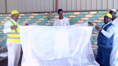 تدشين الحملة القومية (لتوزيع الناموسيات المشبعة )