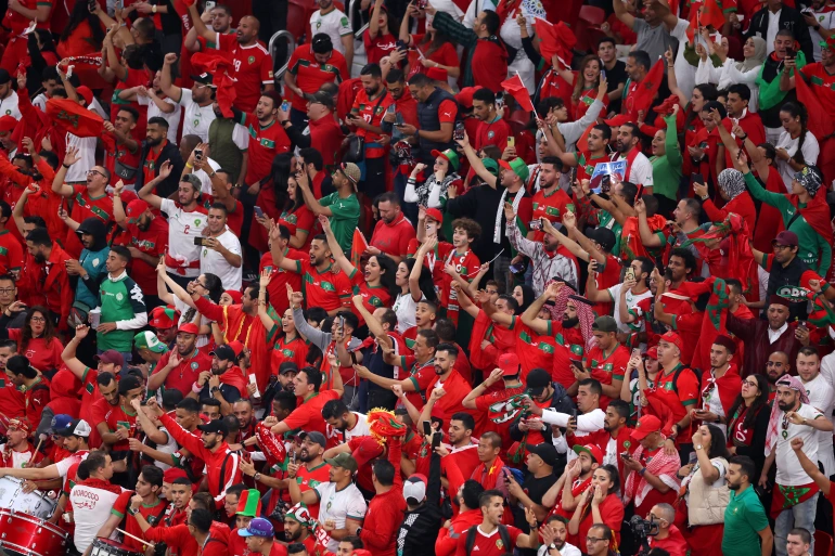 جماهير المغرب سعيدة ببلوغ منتخبها المربع الذهبي لكنها تحلم بالمزيد (غيتي)