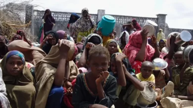 نازحون شردتهم المجاعة من مناطقهم بجنوب الصومال (الجزيرة)