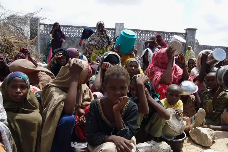 نازحون شردتهم المجاعة من مناطقهم بجنوب الصومال (الجزيرة)