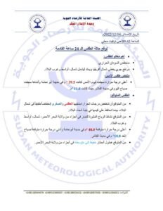 إنخفاض تدريجي للحرارة بالبلاد