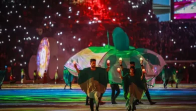 مشهد من افتتاح "خليجي 25" في البصرة (الأناضول)