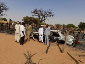 قتلي بحريق نشب في قريتين بولاية سودانية
