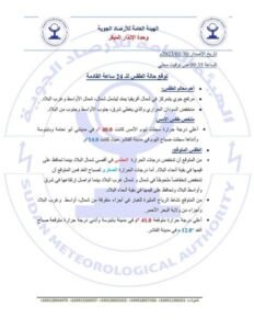 توقعات أحوال الطقس اليوم بالبلاد