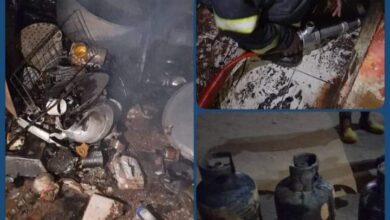 الدفاع المدني: يُسيطر على حريق في مبني