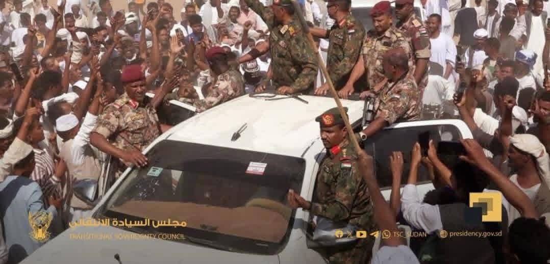 عبد الفتاح البرهان يزور أبو دليق