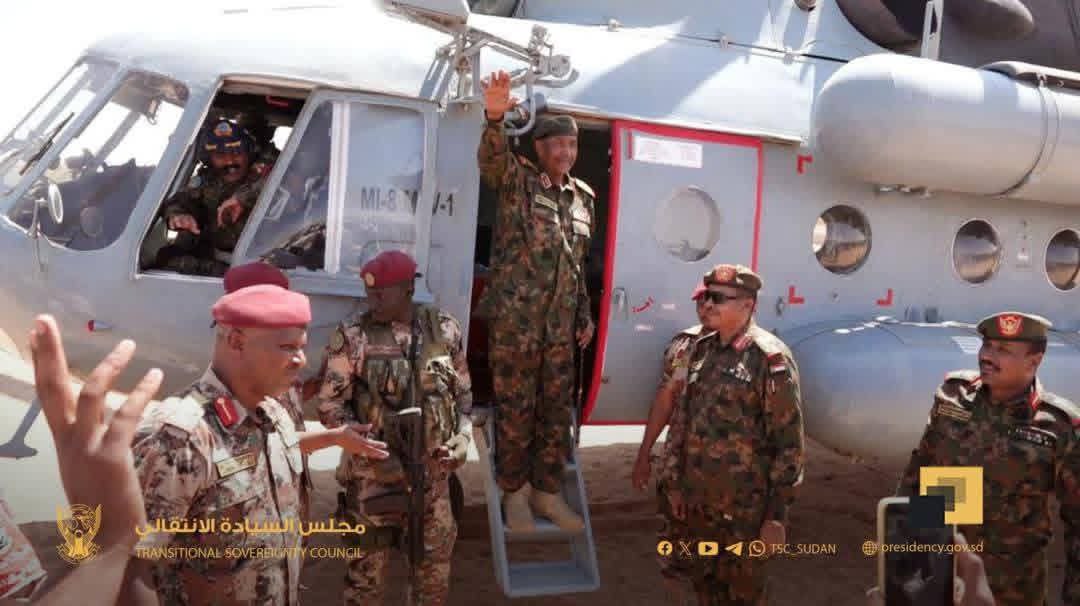 زار الفريق أول ركن عبد الفتاح البرهان منطقة أبو دليق