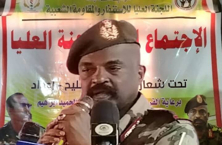 والي الشمالية: المقاومة الشعبية هي السند الحقيقي للجيش