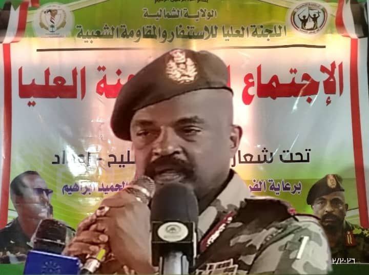 والي الشمالية: المقاومة الشعبية هي السند الحقيقي للجيش