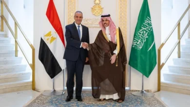 اجتماع تشاوري لمتابعة التطورات الإقليمية في الشرق الأوسط بين السعودية ومصر