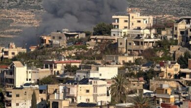 دخان أسود كثيف يتصاعد من مبانٍ في الضاحية الجنوبية لبيروت