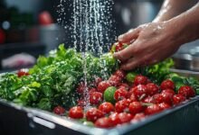 طريقة-غسل-الخضار-من-البكتيريا