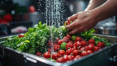 طريقة-غسل-الخضار-من-البكتيريا